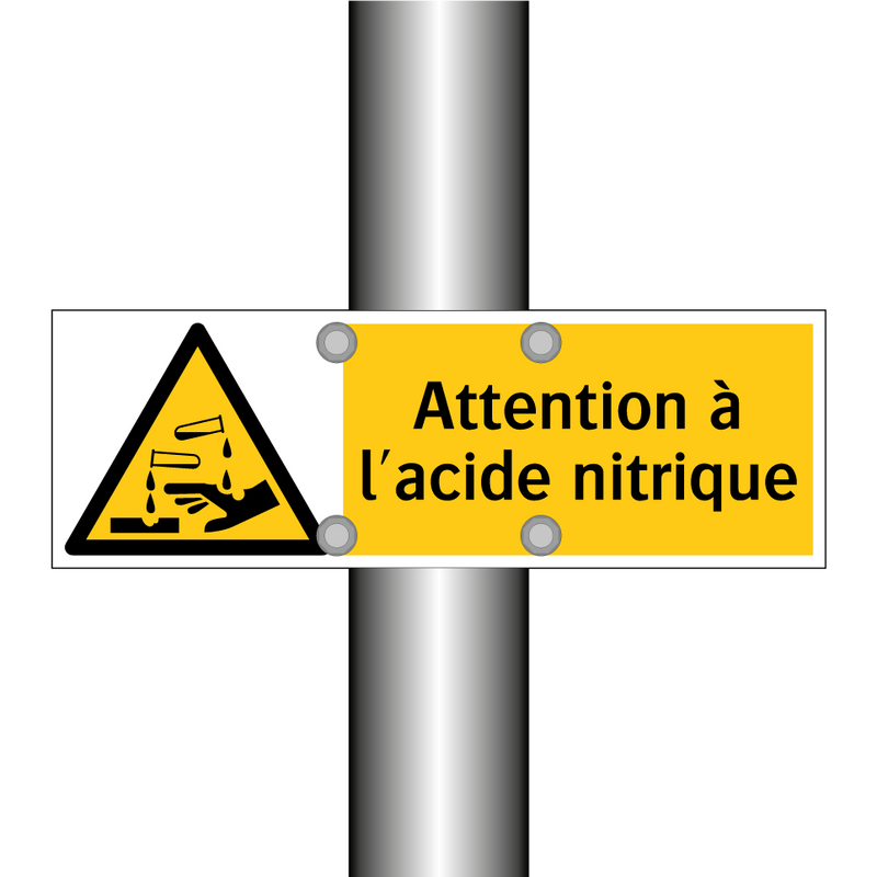 Attention à l'acide nitrique