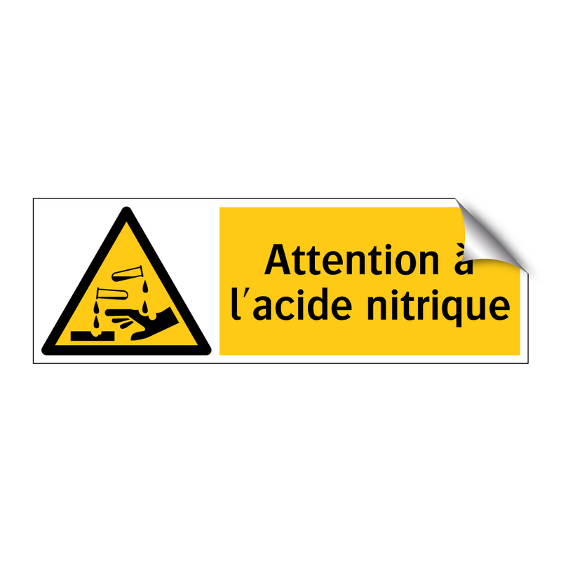 Attention à l'acide nitrique