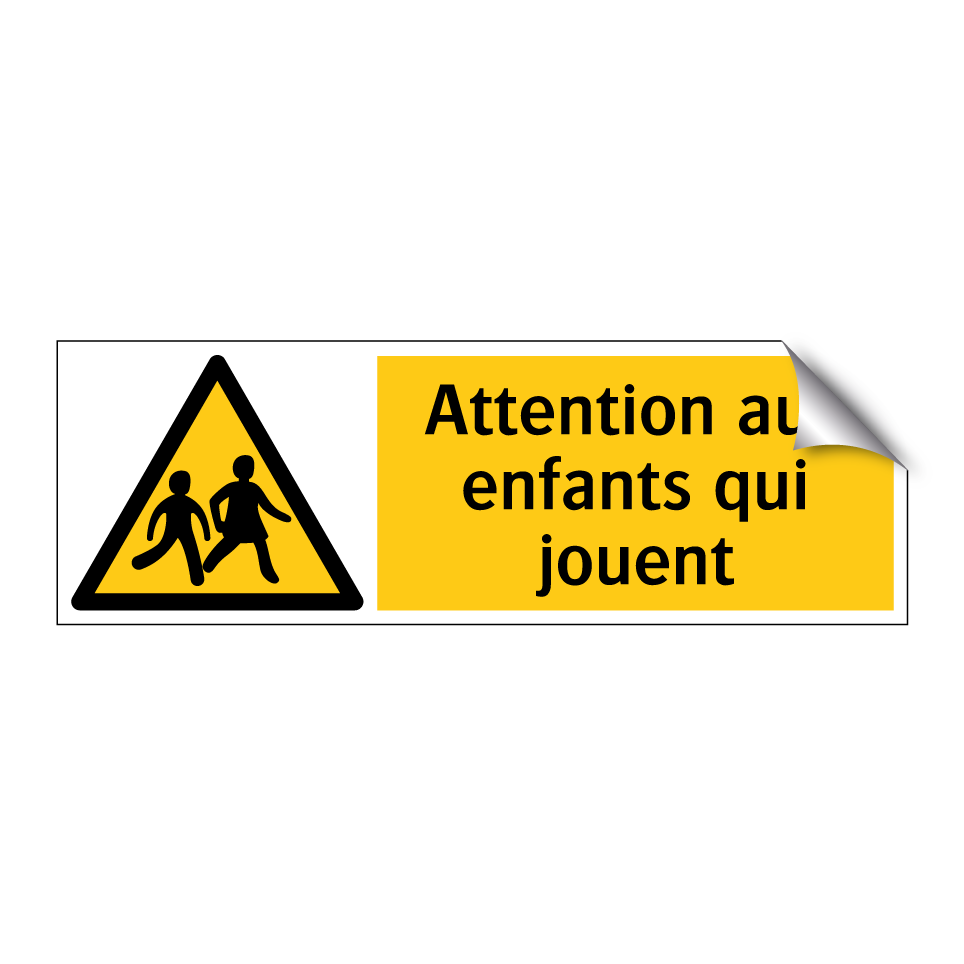 Attention aux enfants qui jouent