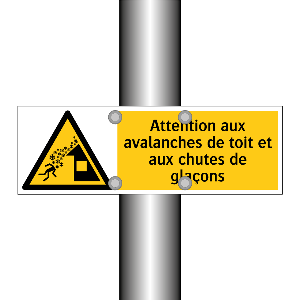 Attention aux avalanches de toit et aux chutes de glaçons