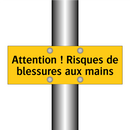 Attention ! Risques de blessures aux mains