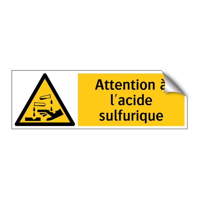 Attention à l'acide sulfurique