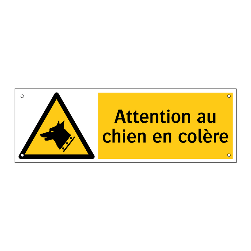 Attention au chien en colère