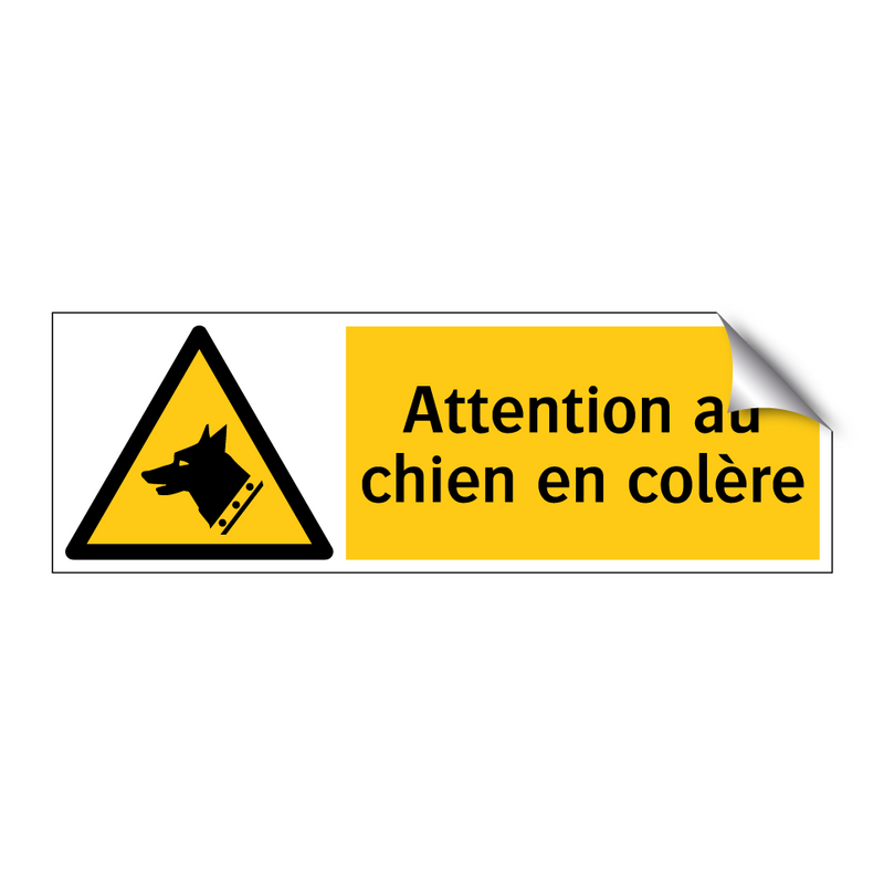 Attention au chien en colère