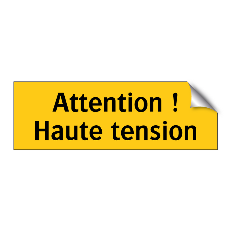 Attention ! Haute tension