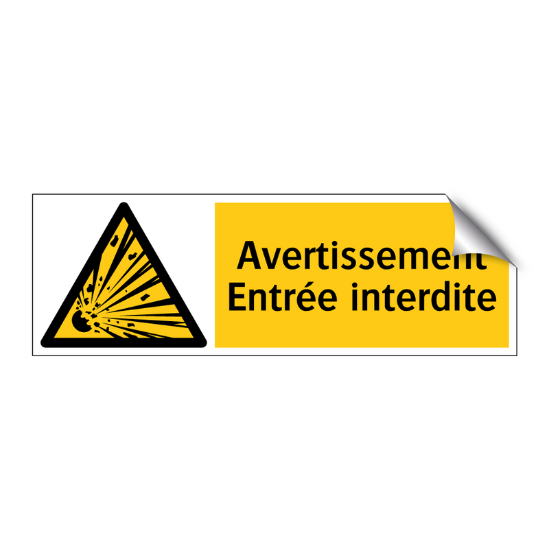 Avertissement Entrée interdite