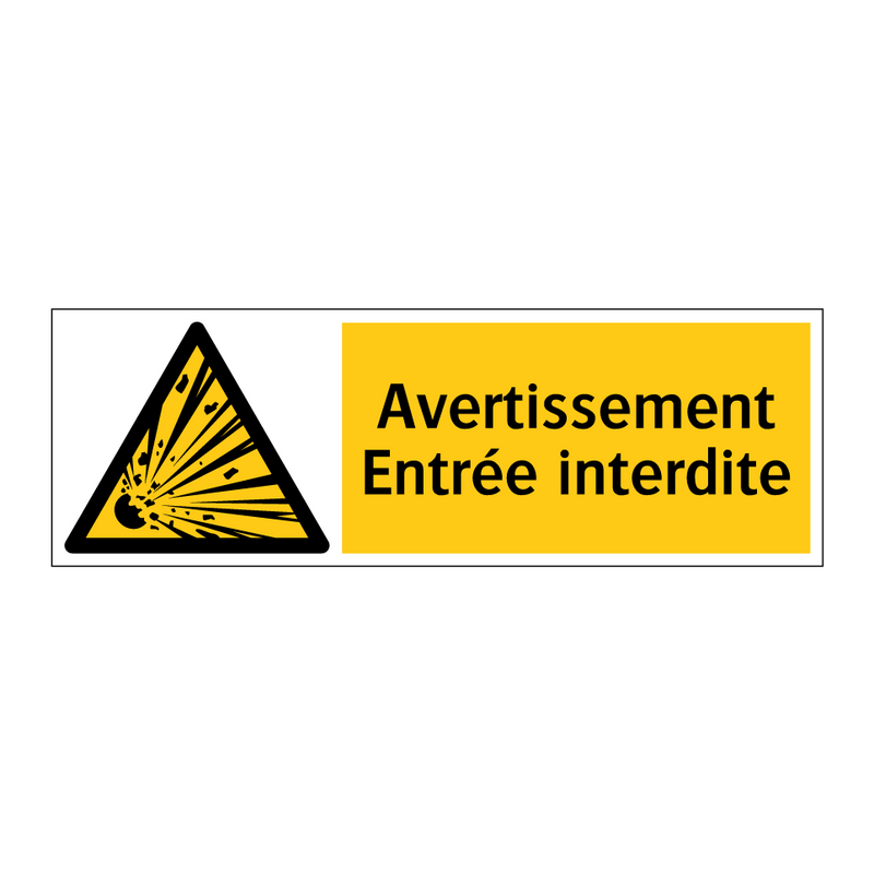 Avertissement Entrée interdite