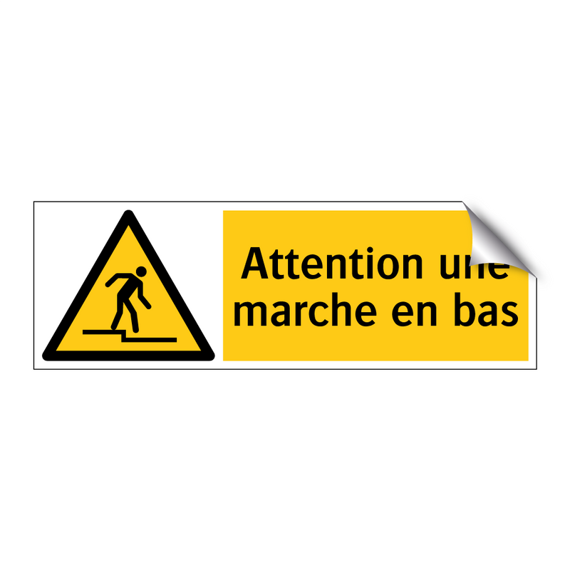 Attention une marche en bas
