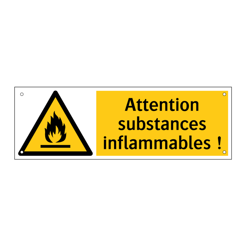 Attention substances inflammables !
