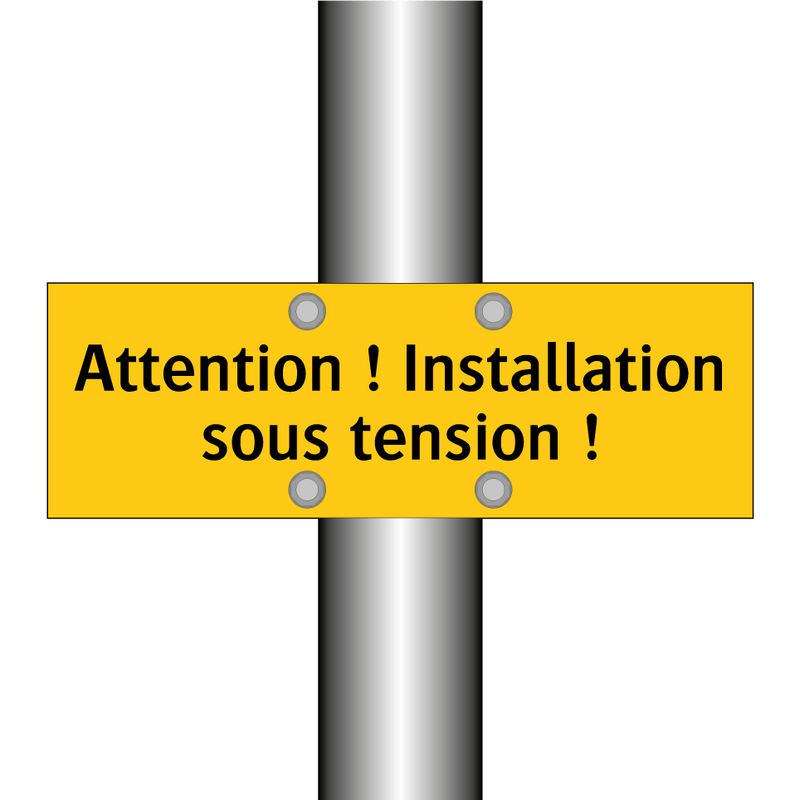 Attention ! Installation sous tension !