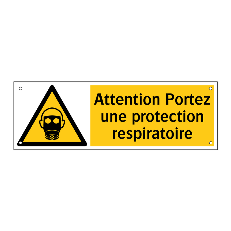 Attention Portez une protection respiratoire