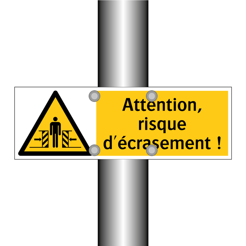 Attention, risque d'écrasement !