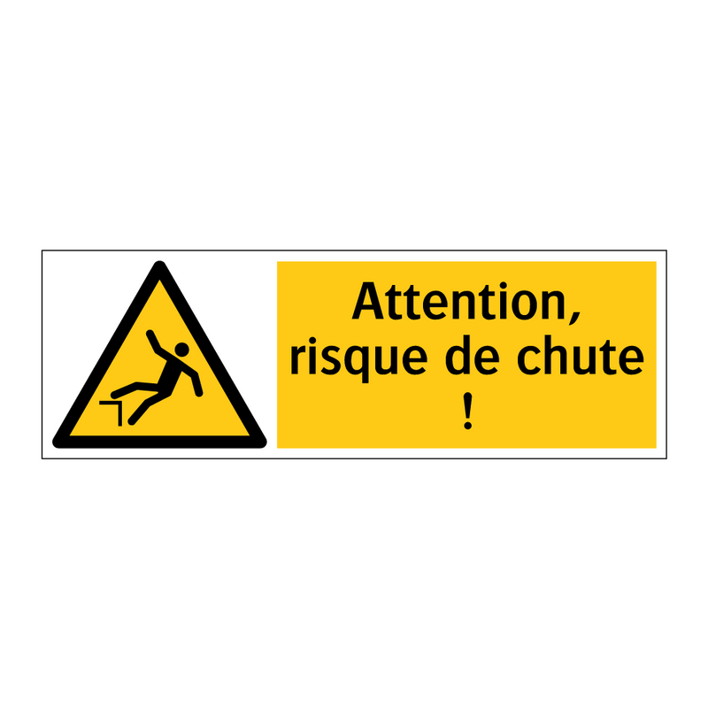 Attention, risque de chute !