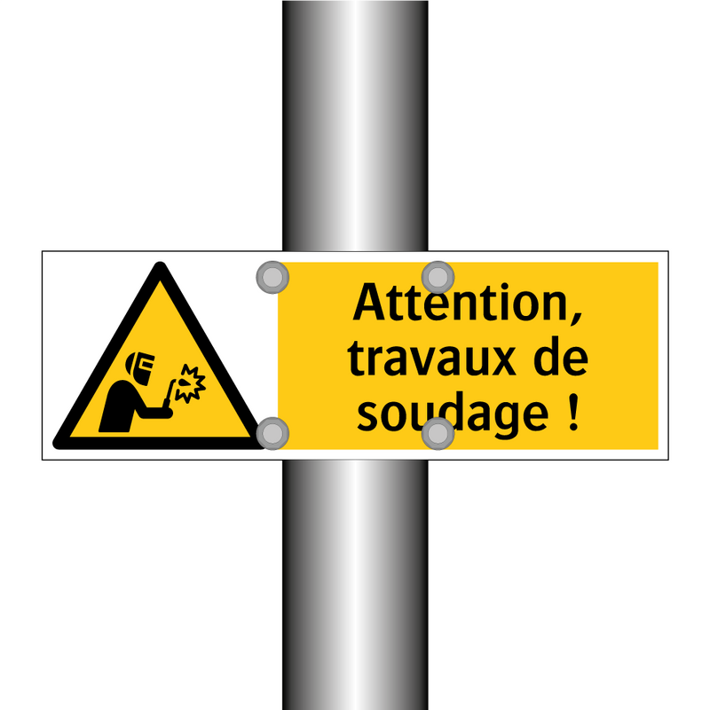 Attention, travaux de soudage !