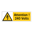 Attention ! 240 Volts