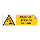 Attention ! Acide de batterie