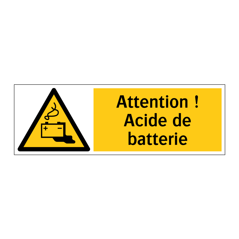 Attention ! Acide de batterie