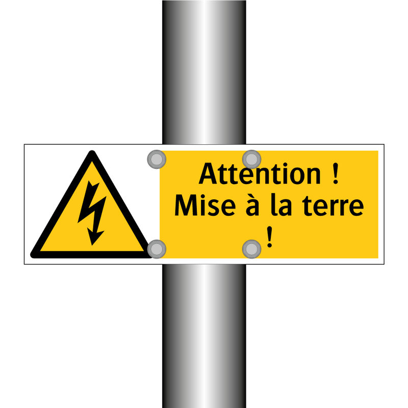 Attention ! Mise à la terre !