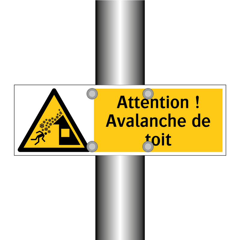 Attention ! Avalanche de toit