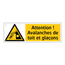 Attention ! Avalanches de toit et glaçons
