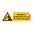 Attention ! Avalanches de toit ou chutes de glace