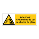 Attention ! Avalanches de toit ou chutes de glace