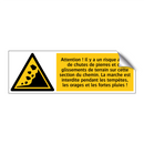Attention ! Il y a un risque accru de chutes de pierres et de glissements de terrain sur cette section du chemin. La marche est interdite pendant les tempêtes, les orages et les fortes pluies !