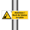 Attention ! Bord de falaise instable