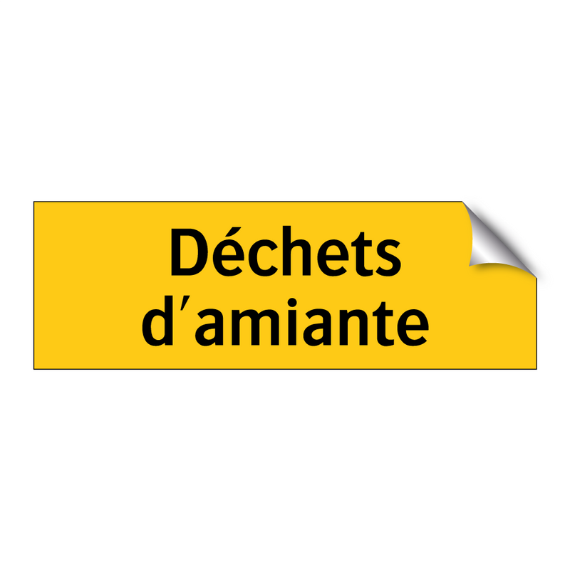 Déchets d'amiante