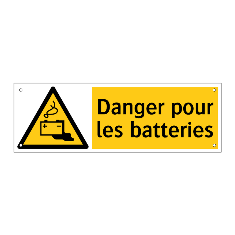 Danger pour les batteries