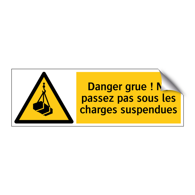 Danger grue ! Ne passez pas sous les charges suspendues