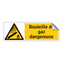 Bouteille de gaz dangereuse