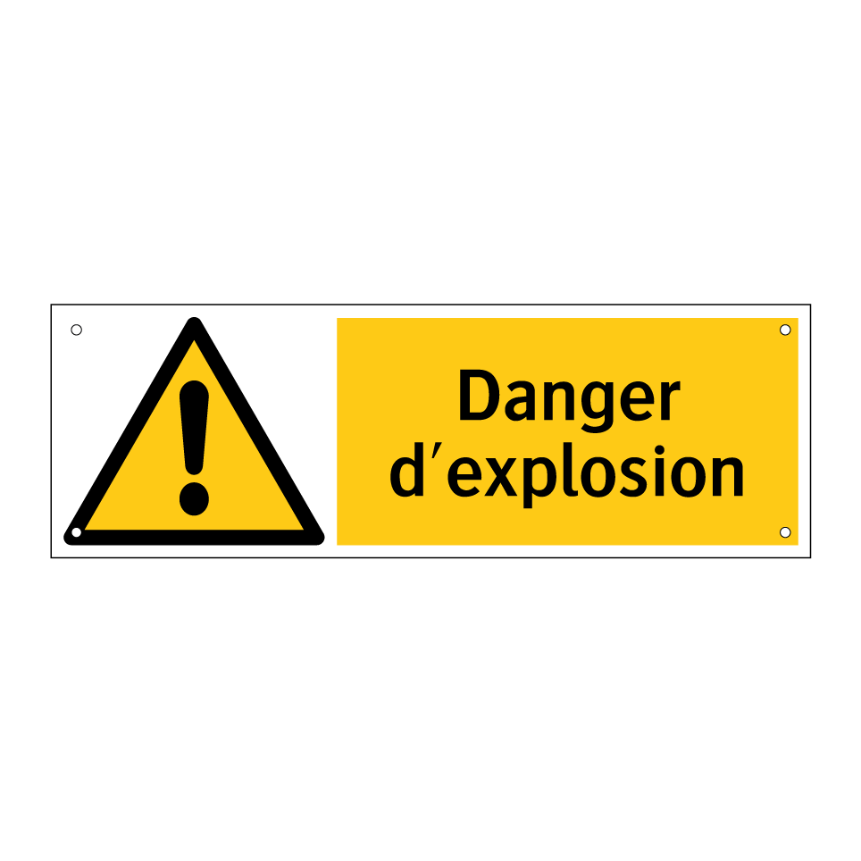 Danger d'explosion