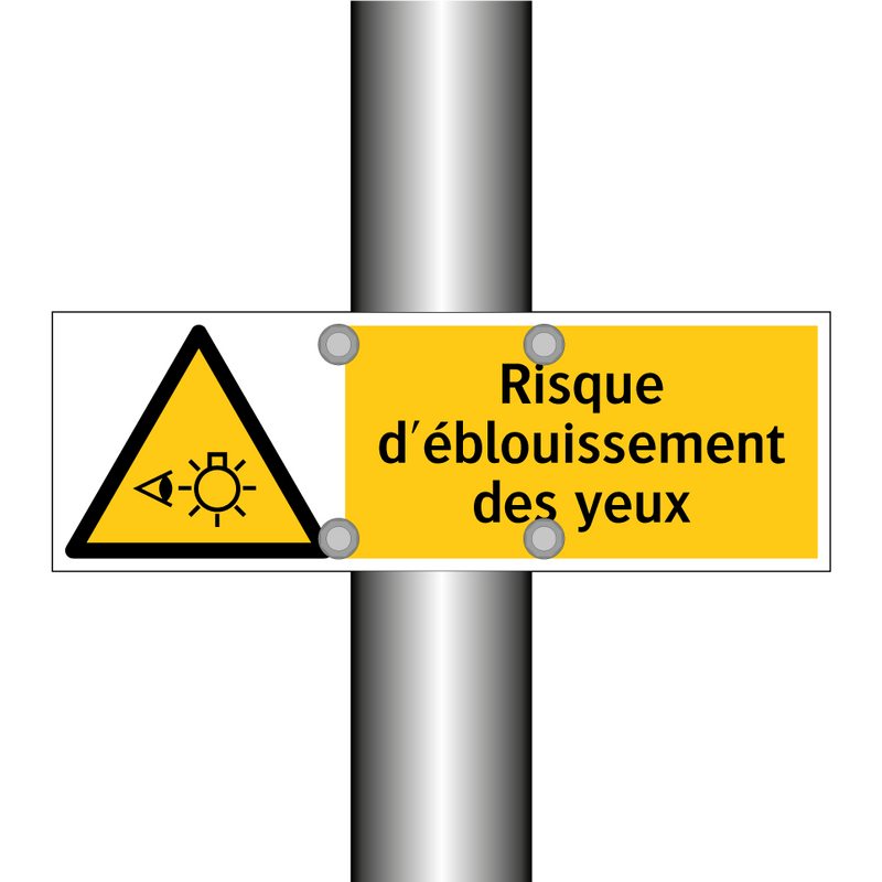 Risque d'éblouissement des yeux