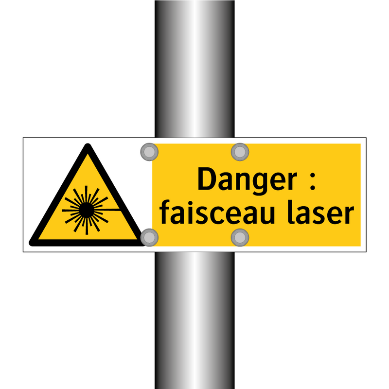 Danger : faisceau laser