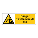 Danger d'avalanche de toit