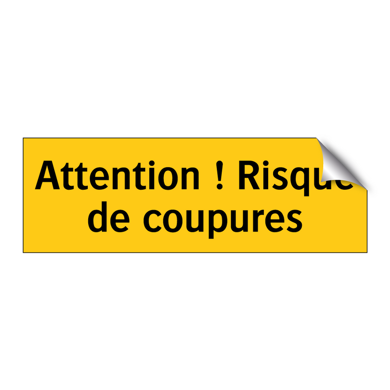 Attention ! Risque de coupures