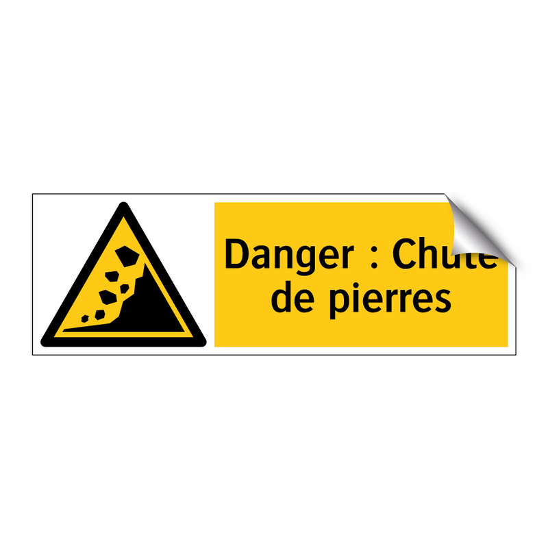 Danger : Chute de pierres
