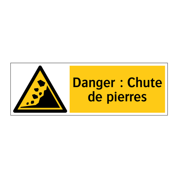 Danger : Chute de pierres