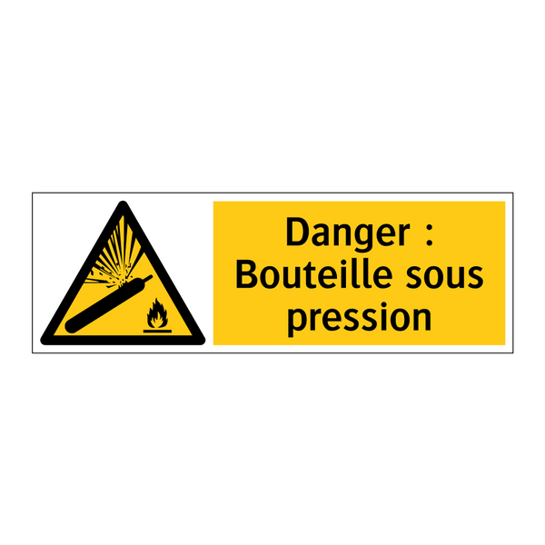 Danger : Bouteille sous pression