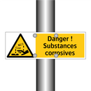 Danger ! Substances corrosives
