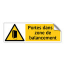 Portes dans la zone de balancement