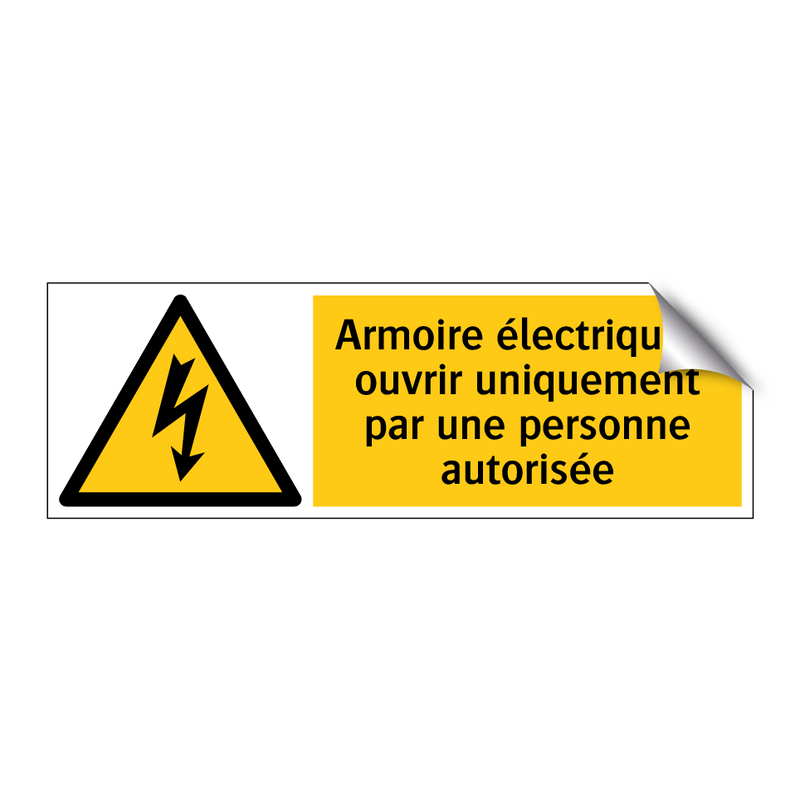 Armoire électrique à ouvrir uniquement par une personne autorisée
