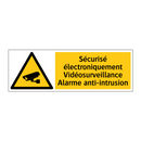 Sécurisé électroniquement Vidéosurveillance Alarme anti-intrusion