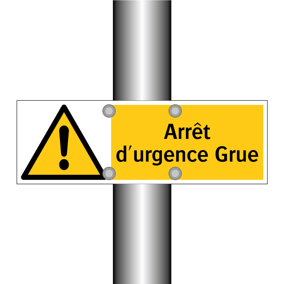 Arrêt d'urgence Grue