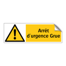 Arrêt d'urgence Grue