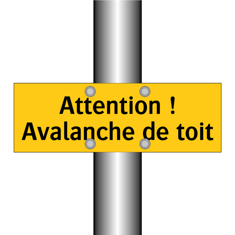 Attention ! Avalanche de toit