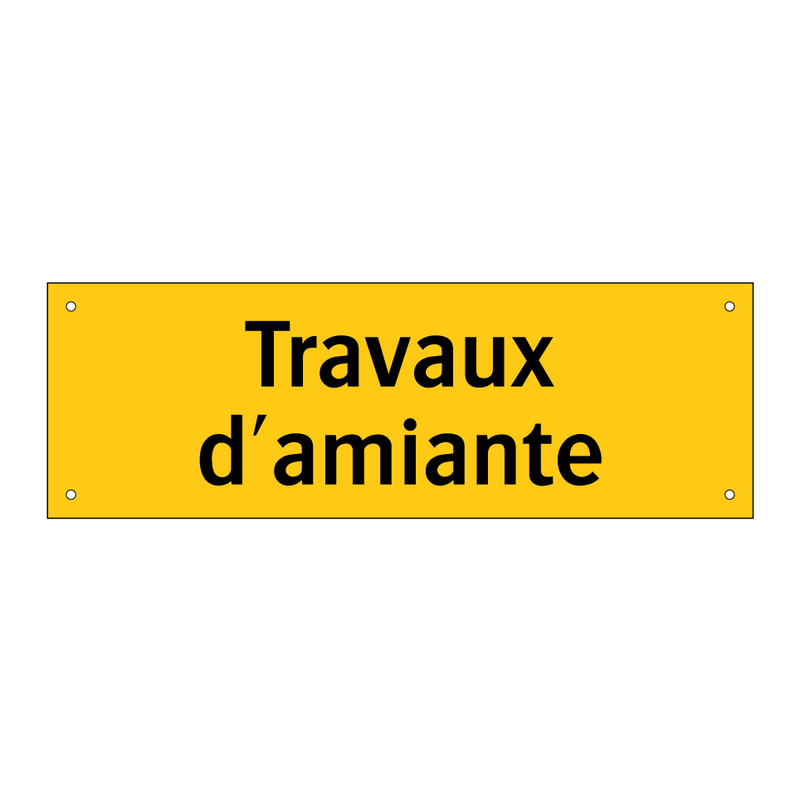 Travaux d'amiante