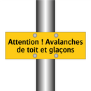 Attention ! Avalanches de toit et glaçons