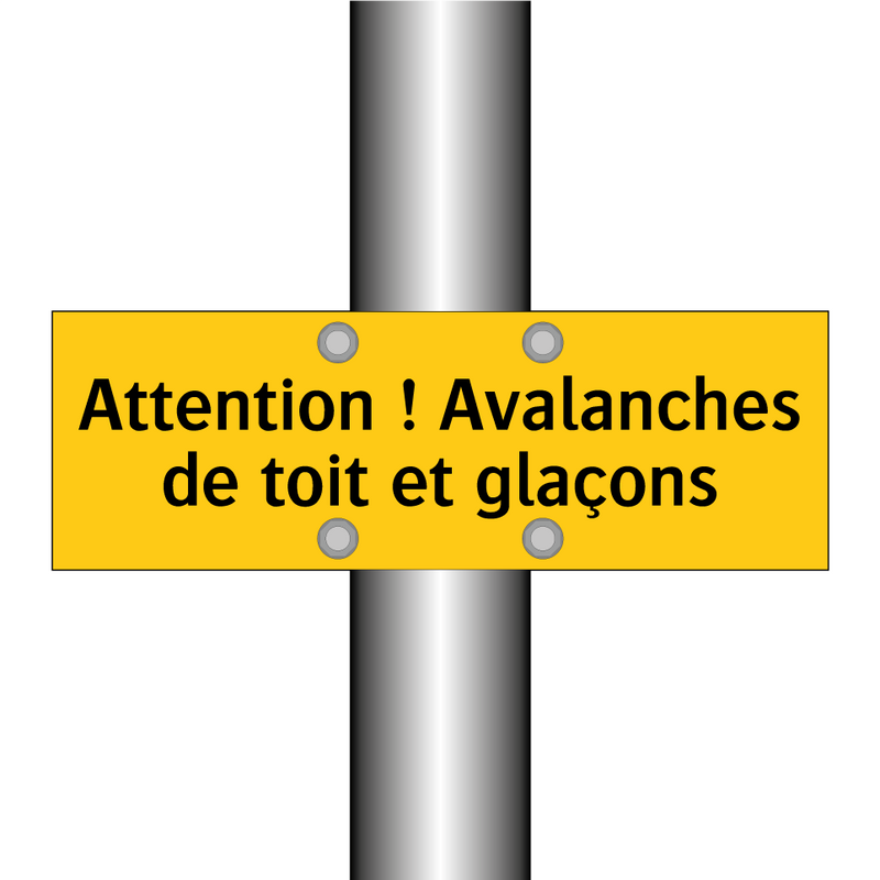 Attention ! Avalanches de toit et glaçons